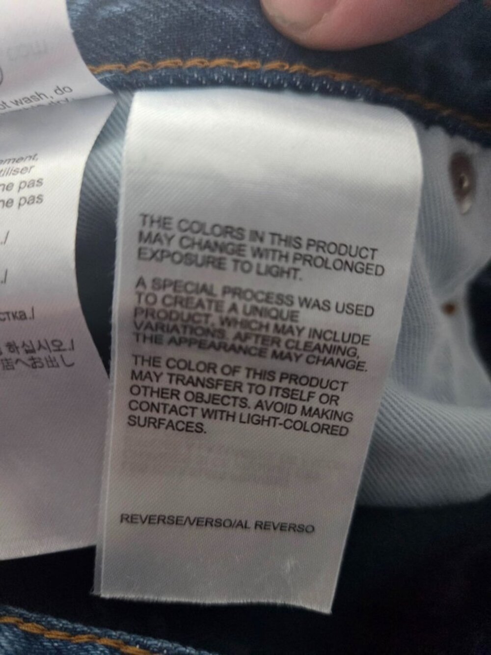 Calvin Klein Premium Italian Denim Jeans 34X32 Contrast Patch Detailing Modern F - Picture 10 of 10